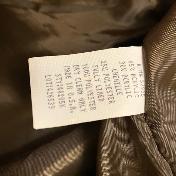 Requirements Woman 12 Jacket. Brown multi-color. Boucle fabric. Lined - Picture 5 of 10